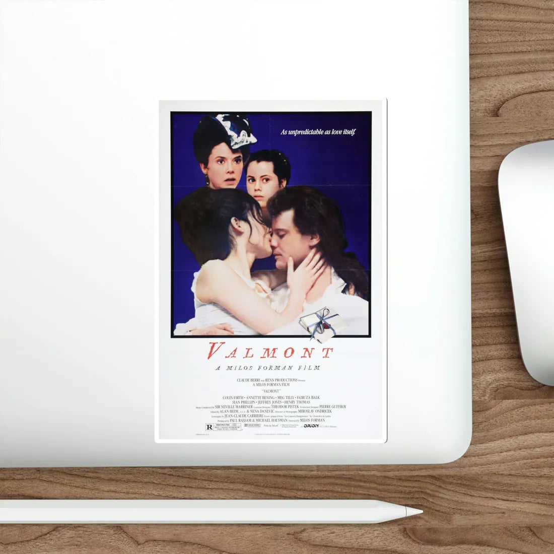 Valmont 1989 Movie Poster STICKER Vinyl Die-Cut Decal - The Sticker Space