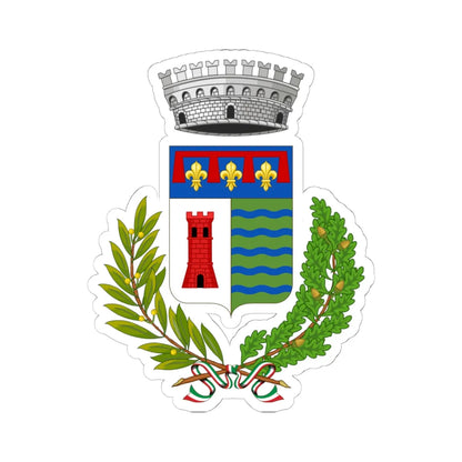 Valsamoggia-Stemma (Italy) (Coat of Arms) STICKER Vinyl Kiss-Cut Decal 6 Inch White - The Sticker Space