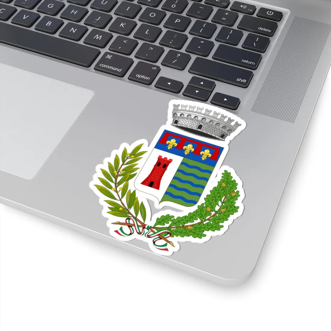 Valsamoggia-Stemma (Italy) (Coat of Arms) STICKER Vinyl Kiss-Cut Decal - The Sticker Space