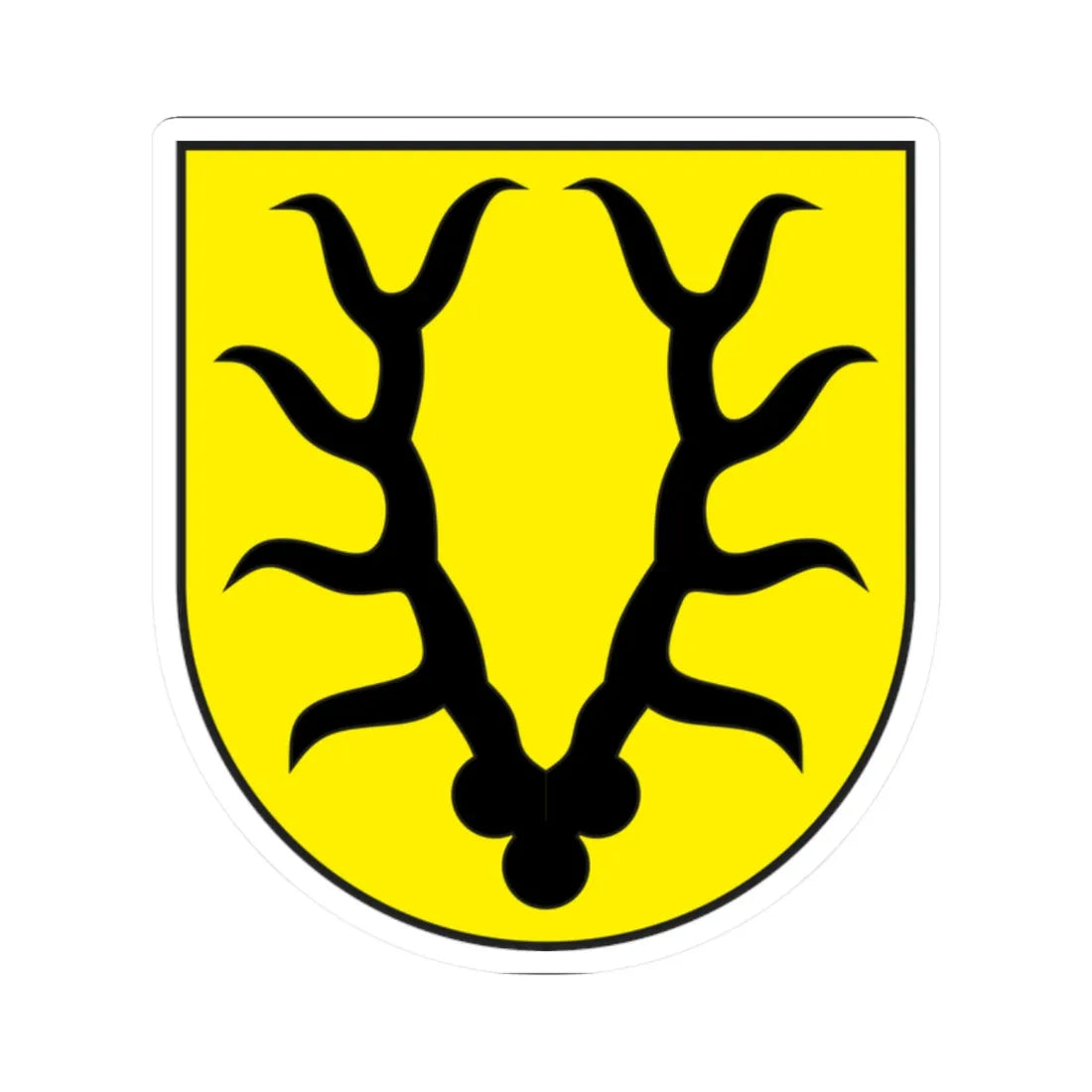 Valzeina wappen (Switzerland) (Coat of Arms) STICKER Vinyl Kiss-Cut Decal 2 Inch White - The Sticker Space