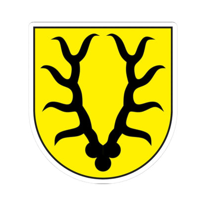 Valzeina wappen (Switzerland) (Coat of Arms) STICKER Vinyl Kiss-Cut Decal 3 Inch White - The Sticker Space