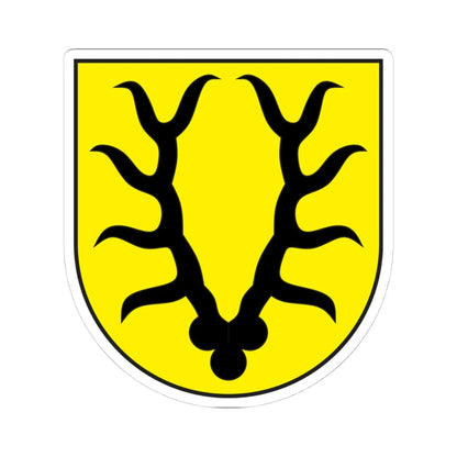 Valzeina wappen (Switzerland) (Coat of Arms) STICKER Vinyl Kiss-Cut Decal 4 Inch White - The Sticker Space