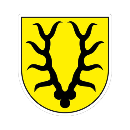 Valzeina wappen (Switzerland) (Coat of Arms) STICKER Vinyl Kiss-Cut Decal 6 Inch White - The Sticker Space