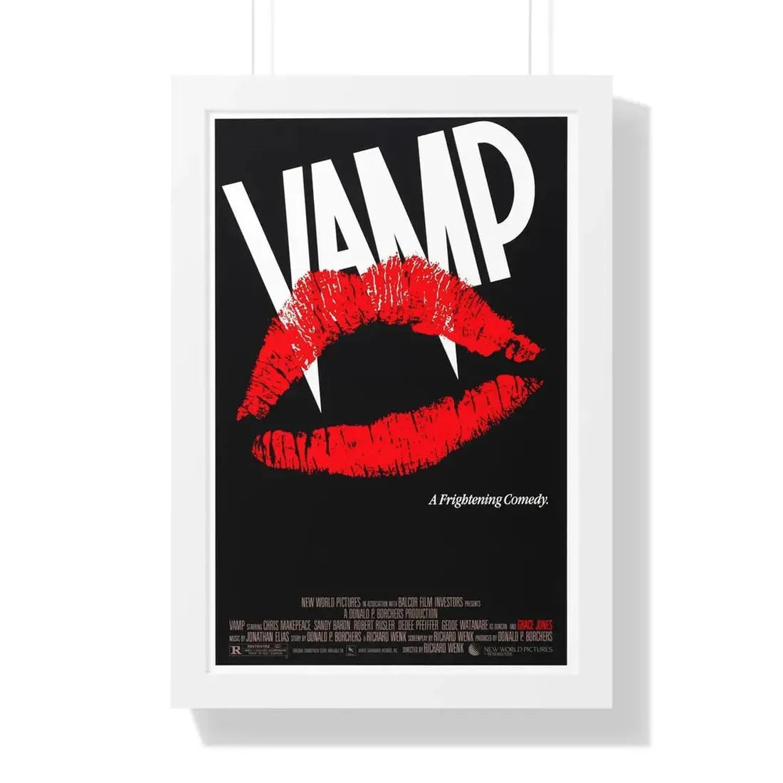 VAMP 1986 - Framed Movie Poster 16″ x 24″ White - The Sticker Space