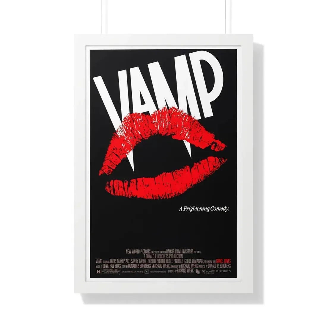 VAMP 1986 - Framed Movie Poster 20" x 30" White - The Sticker Space