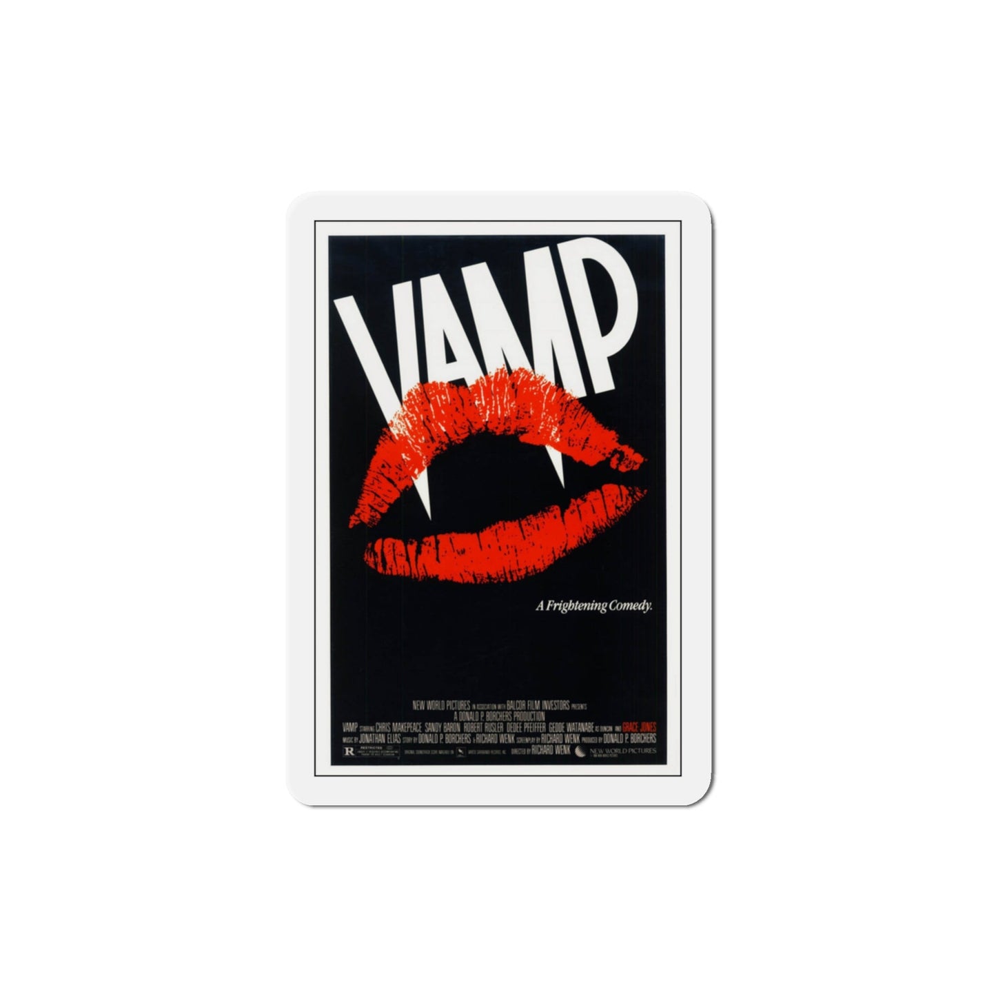 Vamp 1986 Movie Poster Die-Cut Magnet-3" x 3"-The Sticker Space