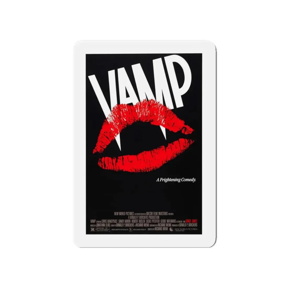 VAMP 1986 Movie Poster - Refrigerator Magnet 4 Inch Die-Cut - The Sticker Space