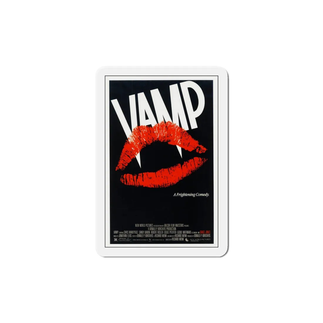 Vamp 1986 Movie Poster Refrigerator Magnet 6 Inch - The Sticker Space