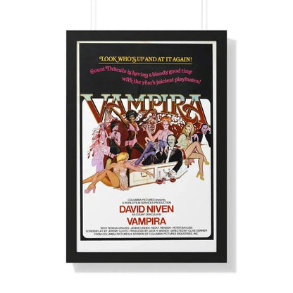 VAMPIRA 1974 - Framed Movie Poster 20" x 30" Black - The Sticker Space