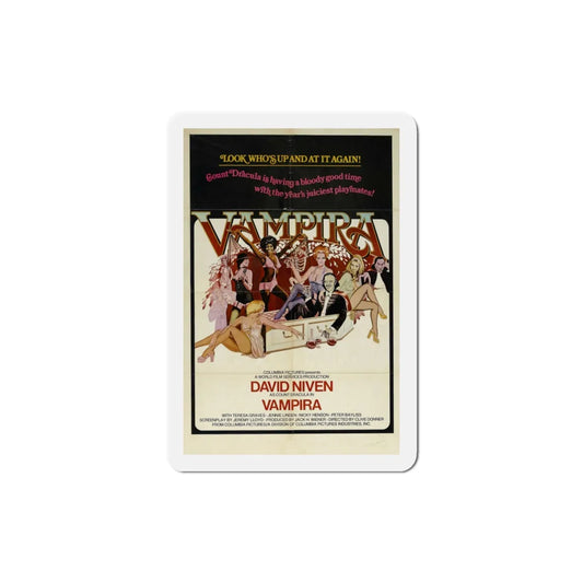 Vampira 1974 Movie Poster Refrigerator Magnet 3 Inch - The Sticker Space