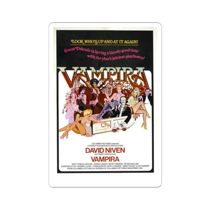 VAMPIRA 1974 Movie Poster - STICKER Vinyl Kiss-Cut Decal 2 Inch White - The Sticker Space