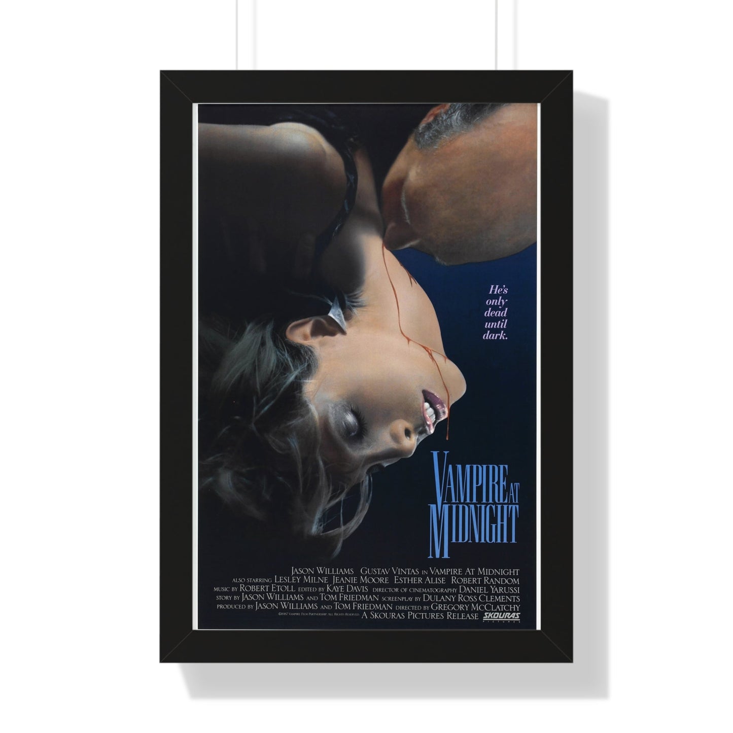 VAMPIRE AT MIDNIGHT 1988 - Framed Movie Poster-16″ x 24″-The Sticker Space