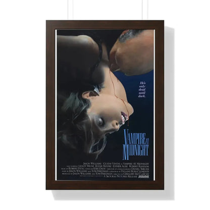 VAMPIRE AT MIDNIGHT 1988 - Framed Movie Poster 16″ x 24″ Walnut - The Sticker Space