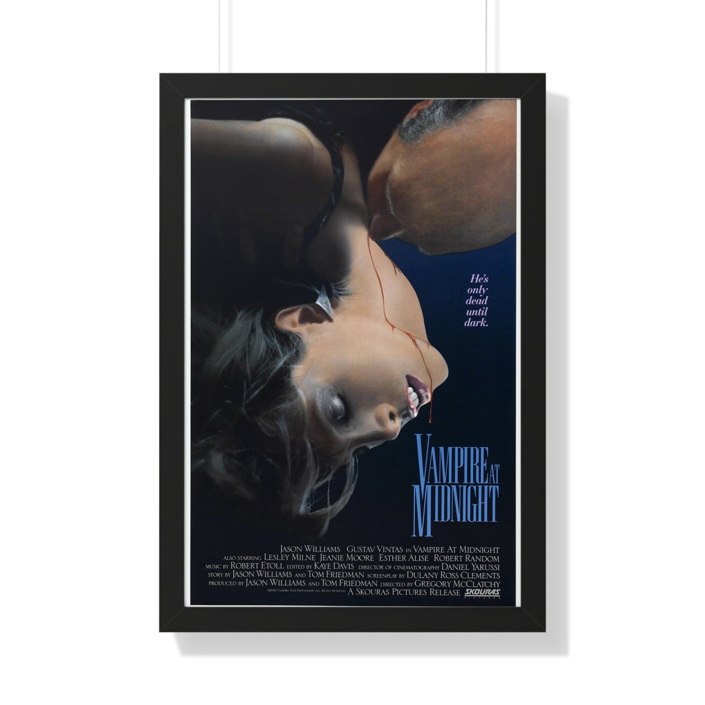 VAMPIRE AT MIDNIGHT 1988 - Framed Movie Poster-20" x 30"-The Sticker Space