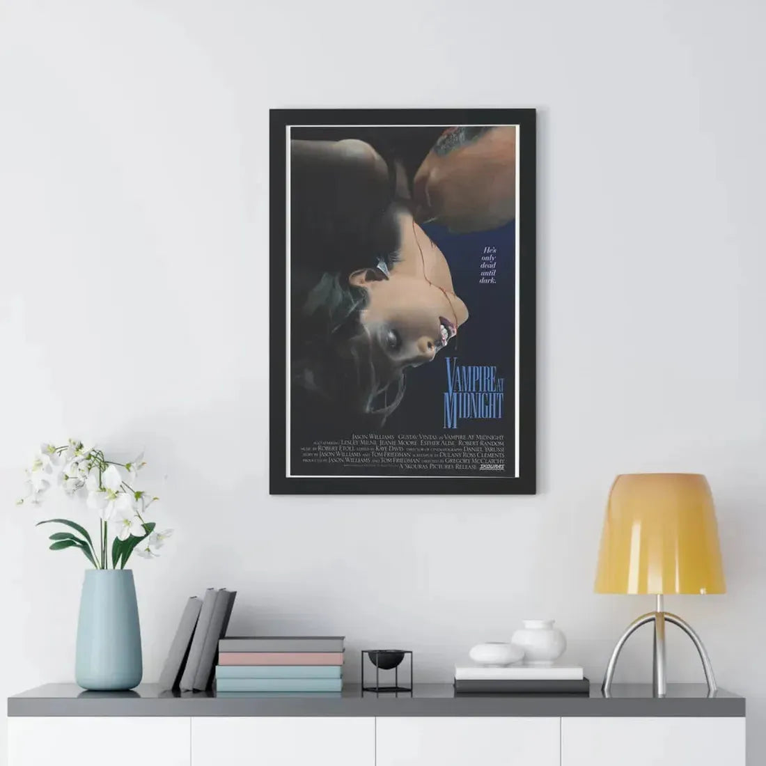 VAMPIRE AT MIDNIGHT 1988 - Framed Movie Poster - The Sticker Space