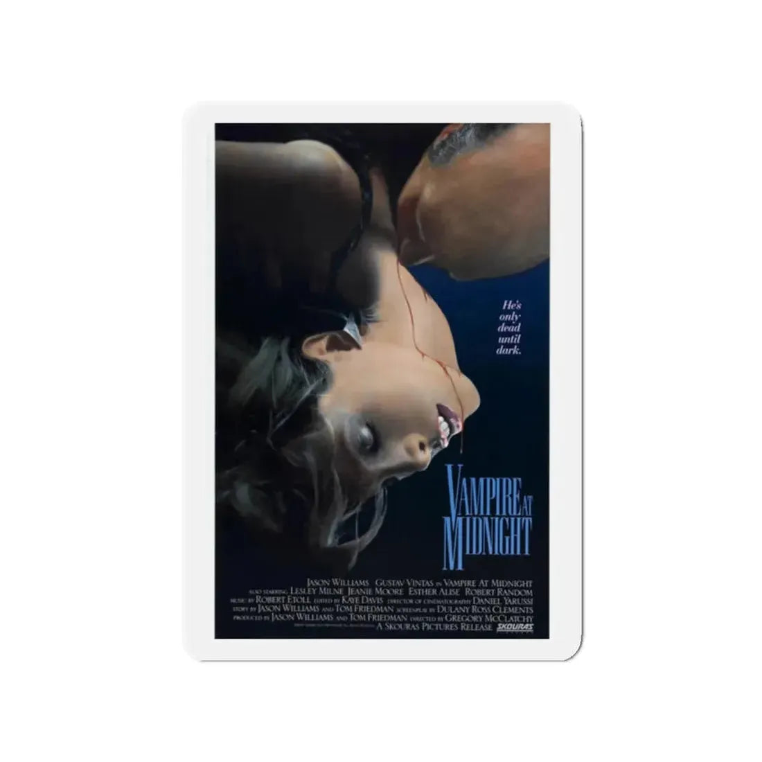 VAMPIRE AT MIDNIGHT 1988 Movie Poster - Refrigerator Magnet 2 Inch - The Sticker Space