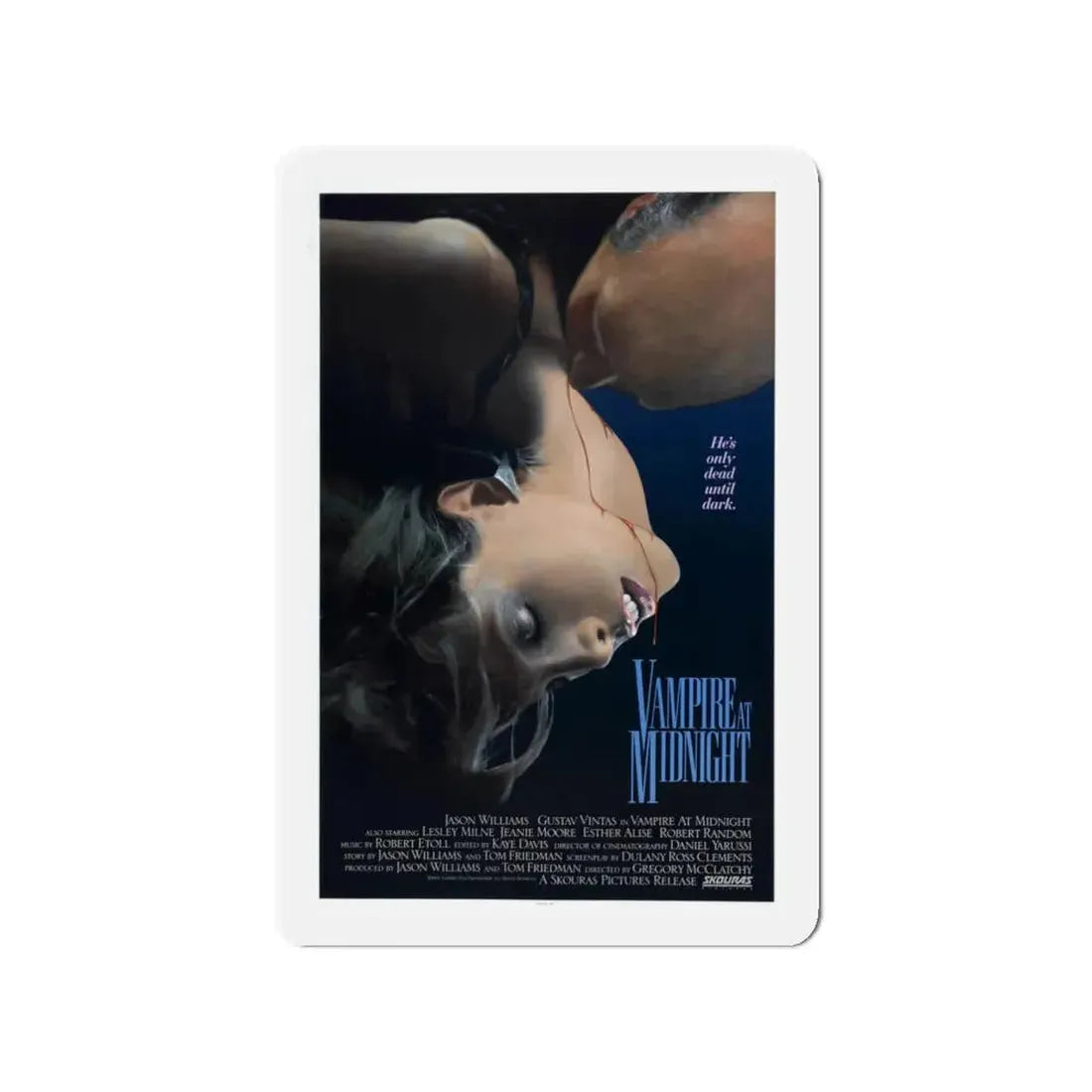 VAMPIRE AT MIDNIGHT 1988 Movie Poster - Refrigerator Magnet 3 Inch - The Sticker Space