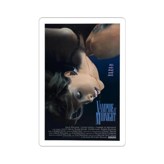 VAMPIRE AT MIDNIGHT 1988 Movie Poster - STICKER Vinyl Kiss-Cut Decal 2 Inch White - The Sticker Space