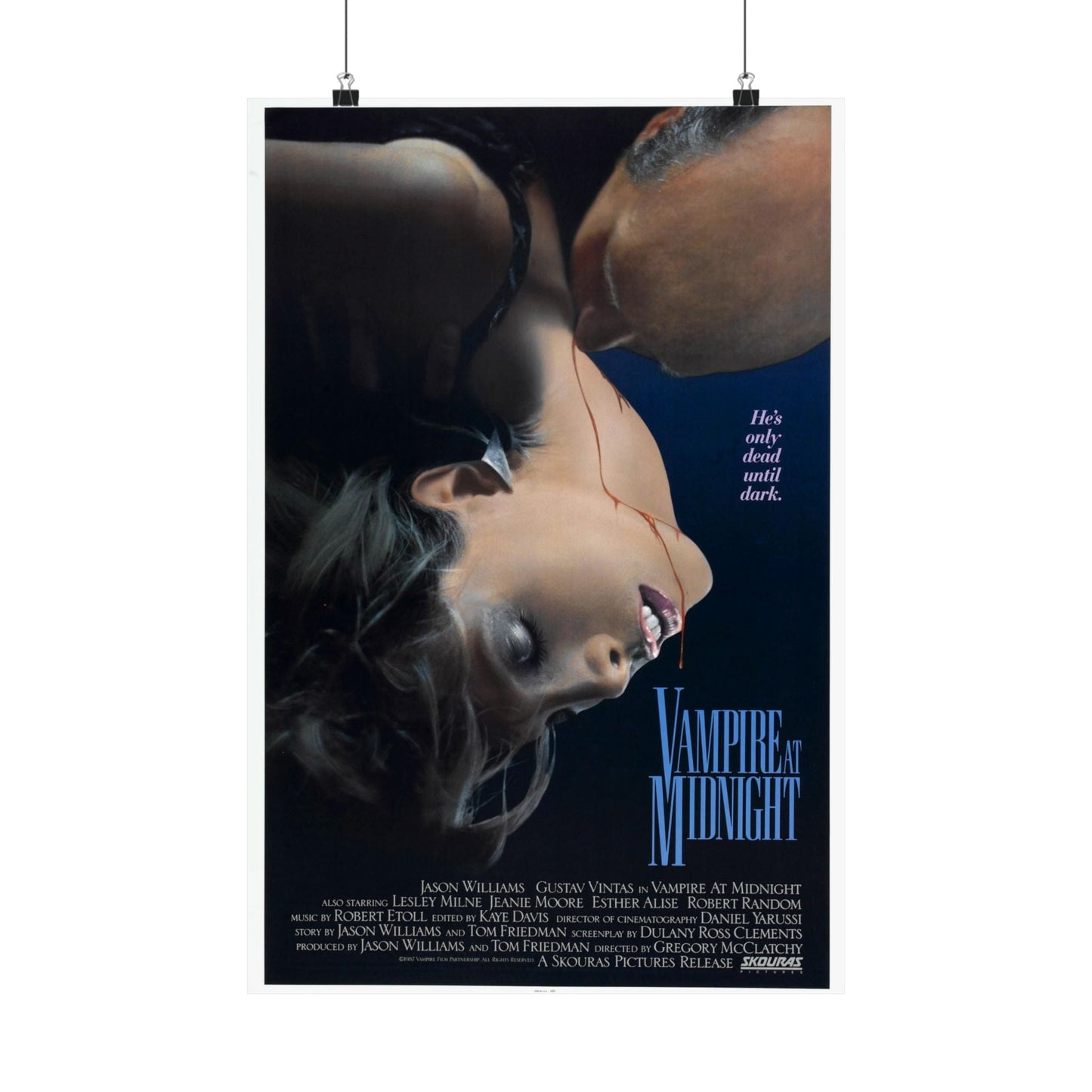 VAMPIRE AT MIDNIGHT 1988 - Paper Movie Poster-16″ x 24″-The Sticker Space