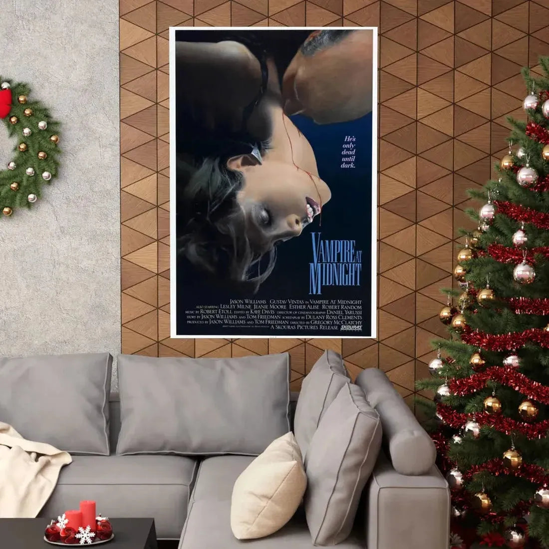 VAMPIRE AT MIDNIGHT 1988 - Paper Movie Poster - The Sticker Space