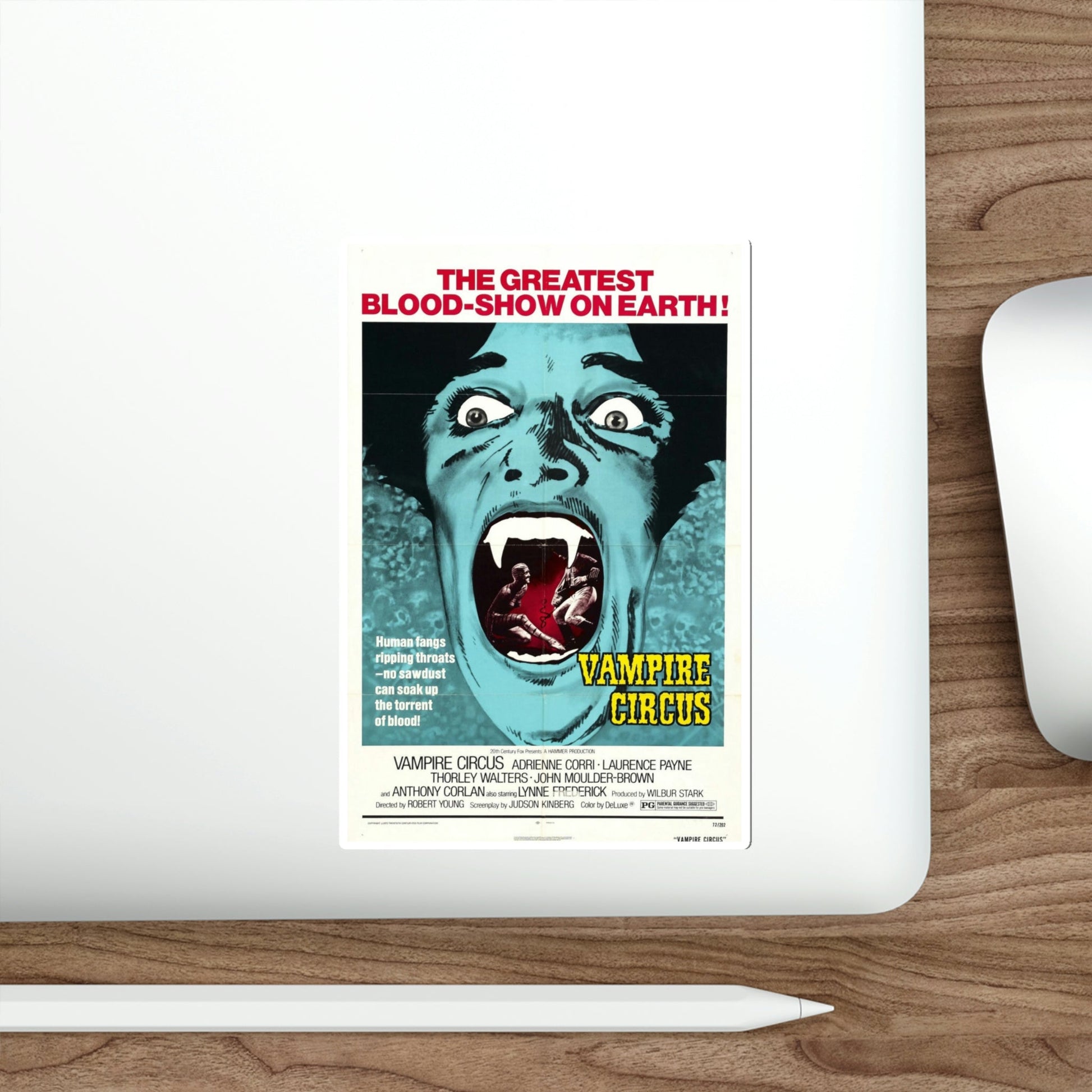 Vampire Circus 1972 Movie Poster STICKER Vinyl Die-Cut Decal-The Sticker Space