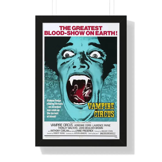 VAMPIRE CIRCUS (2) 1972 - Framed Movie Poster 16″ x 24″ Black - The Sticker Space