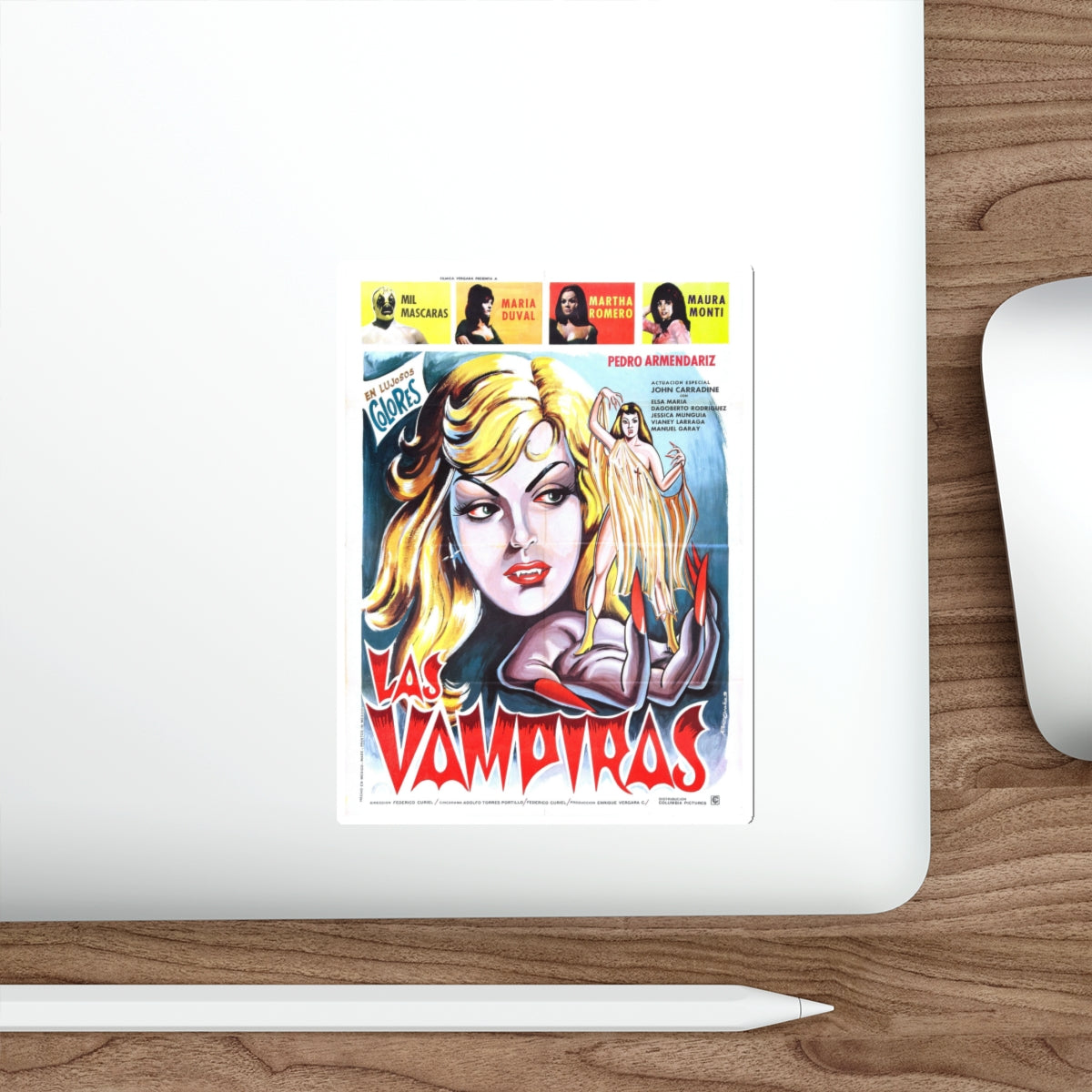 VAMPIRE GIRLS (LAS VAMPIRAS) 1969 Movie Poster STICKER Vinyl Die-Cut Decal-The Sticker Space