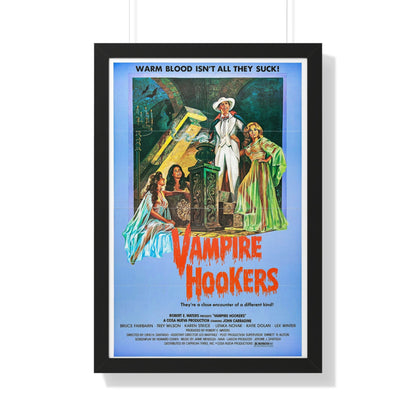 VAMPIRE HOOKERS 1978 - Framed Movie Poster-20" x 30"-The Sticker Space