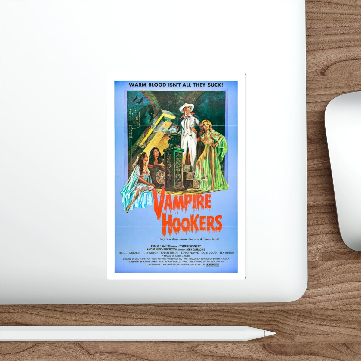 VAMPIRE HOOKERS 1978 Movie Poster STICKER Vinyl Die-Cut Decal-The Sticker Space