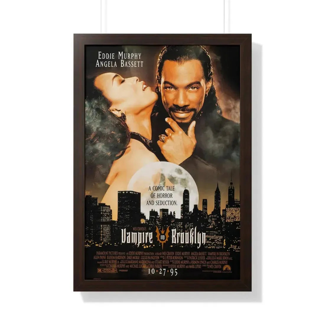 VAMPIRE IN BROOKLYN 1995 - Framed Movie Poster 20" x 30" Walnut - The Sticker Space