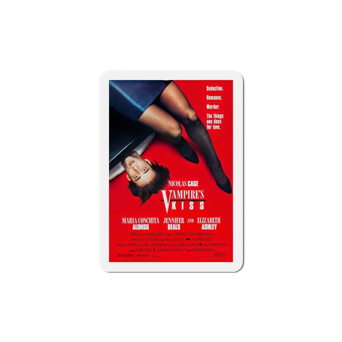 Vampire's Kiss 1989 Movie Poster Refrigerator Magnet 6 Inch - The Sticker Space