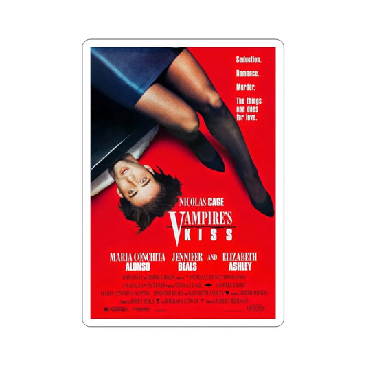 Vampire's Kiss 1989 Movie Poster STICKER Vinyl Die-Cut Decal 6 Inch - The Sticker Space