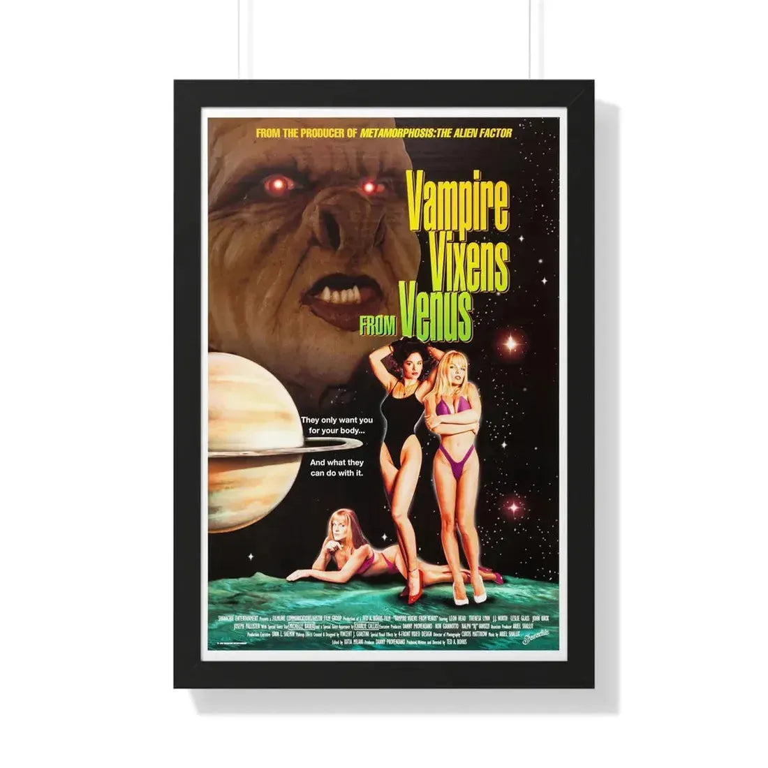 VAMPIRE VIXENS FROM VENUS 1995 - Framed Movie Poster 20" x 30" Black - The Sticker Space