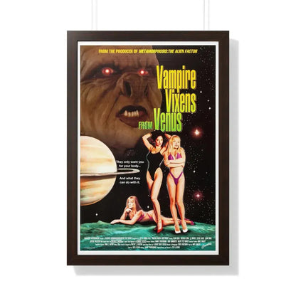 VAMPIRE VIXENS FROM VENUS 1995 - Framed Movie Poster 20" x 30" Walnut - The Sticker Space