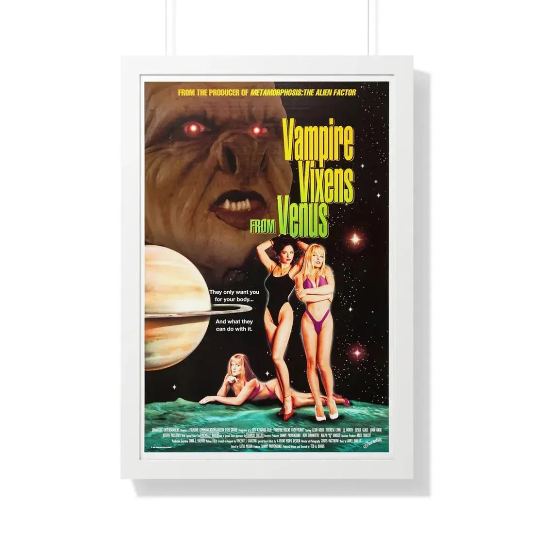 VAMPIRE VIXENS FROM VENUS 1995 - Framed Movie Poster 20" x 30" White - The Sticker Space