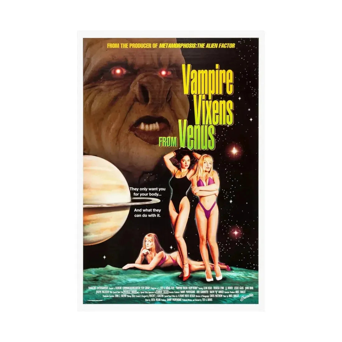 VAMPIRE VIXENS FROM VENUS 1995 - Paper Movie Poster - The Sticker Space