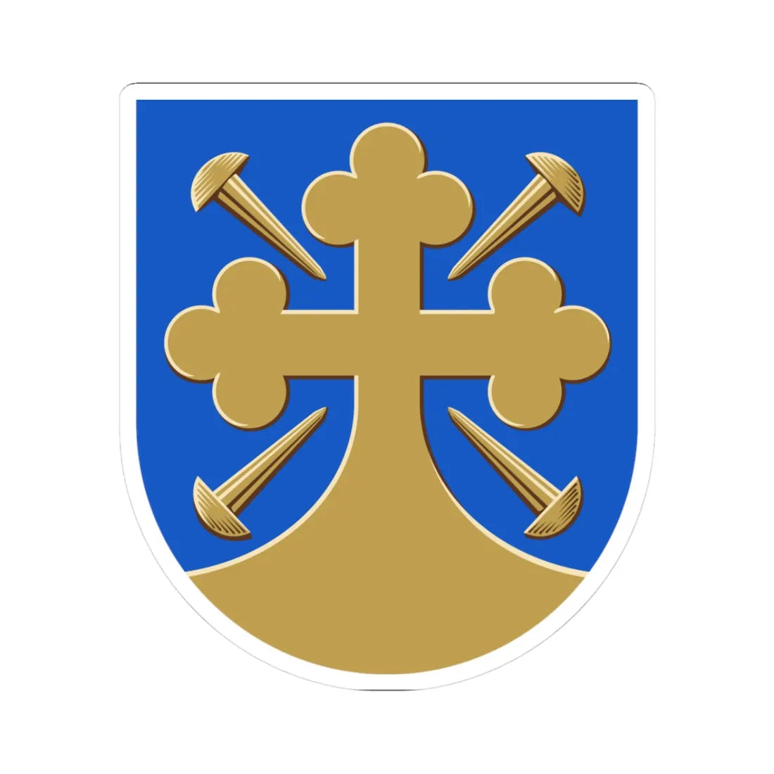 Vampula.vaakuna (Finland) (Coat of Arms) STICKER Vinyl Kiss-Cut Decal 3 Inch White - The Sticker Space