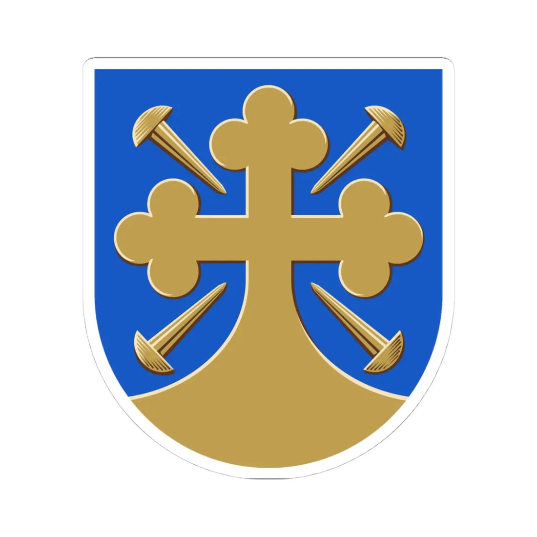 Vampula.vaakuna (Finland) (Coat of Arms) STICKER Vinyl Kiss-Cut Decal 4 Inch White - The Sticker Space