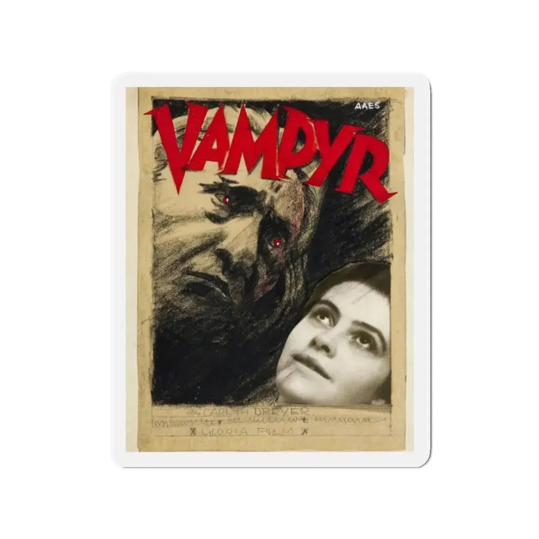 VAMPYR (2) 1932 Movie Poster - Refrigerator Magnet 2 Inch Die-Cut - The Sticker Space