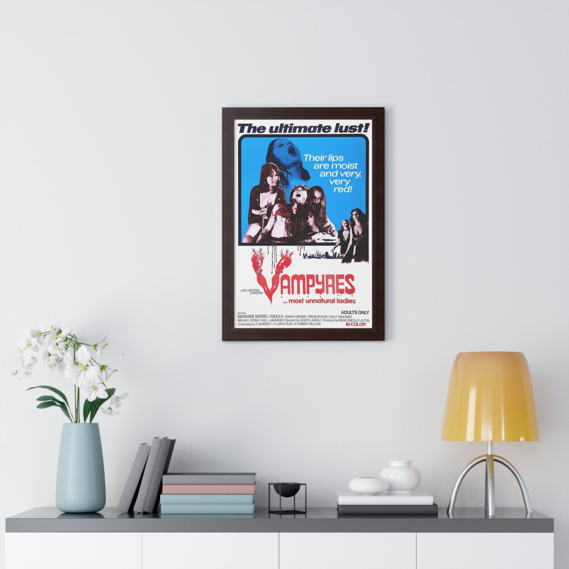 VAMPYRES (3) 1975 - Framed Movie Poster-The Sticker Space