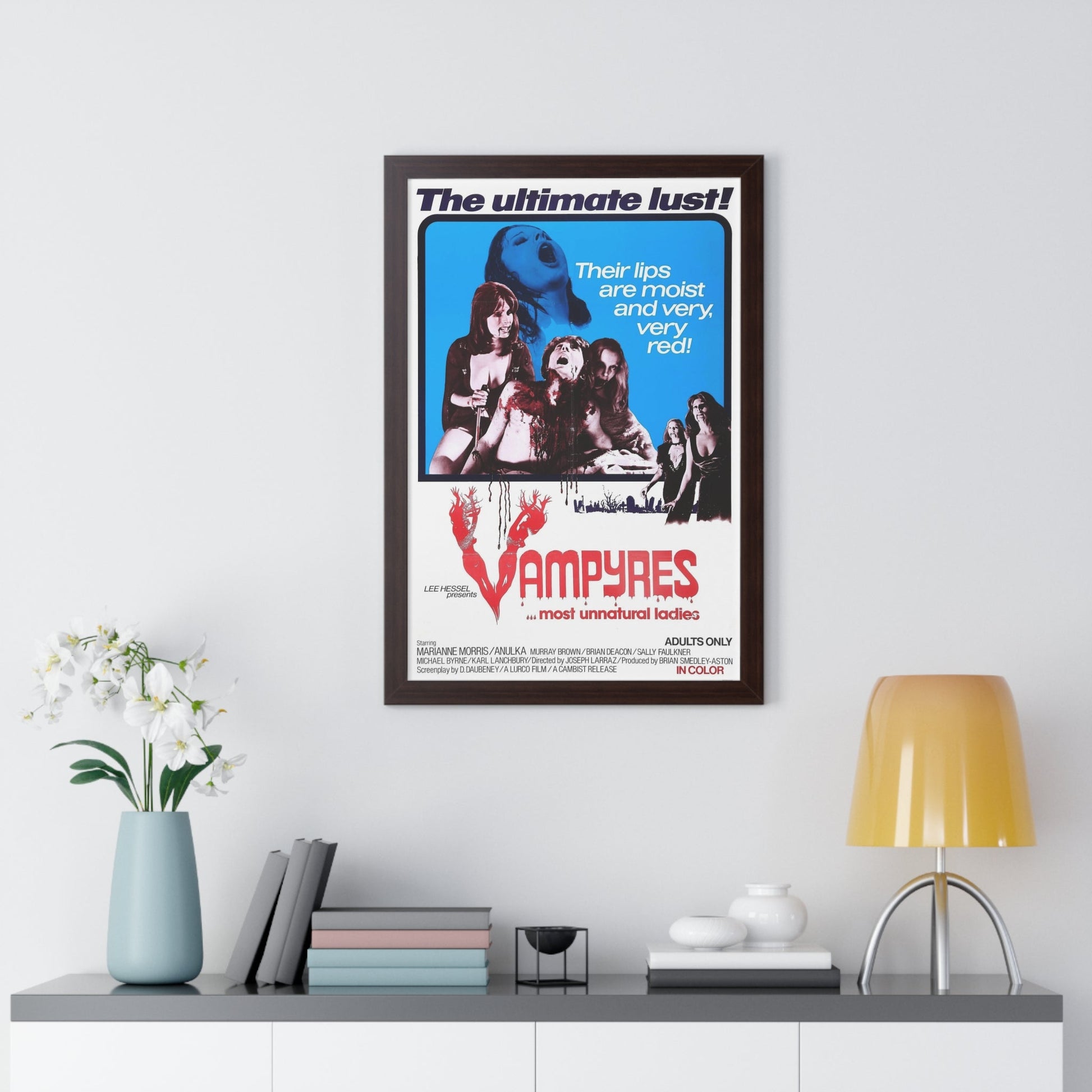 VAMPYRES (3) 1975 - Framed Movie Poster-The Sticker Space