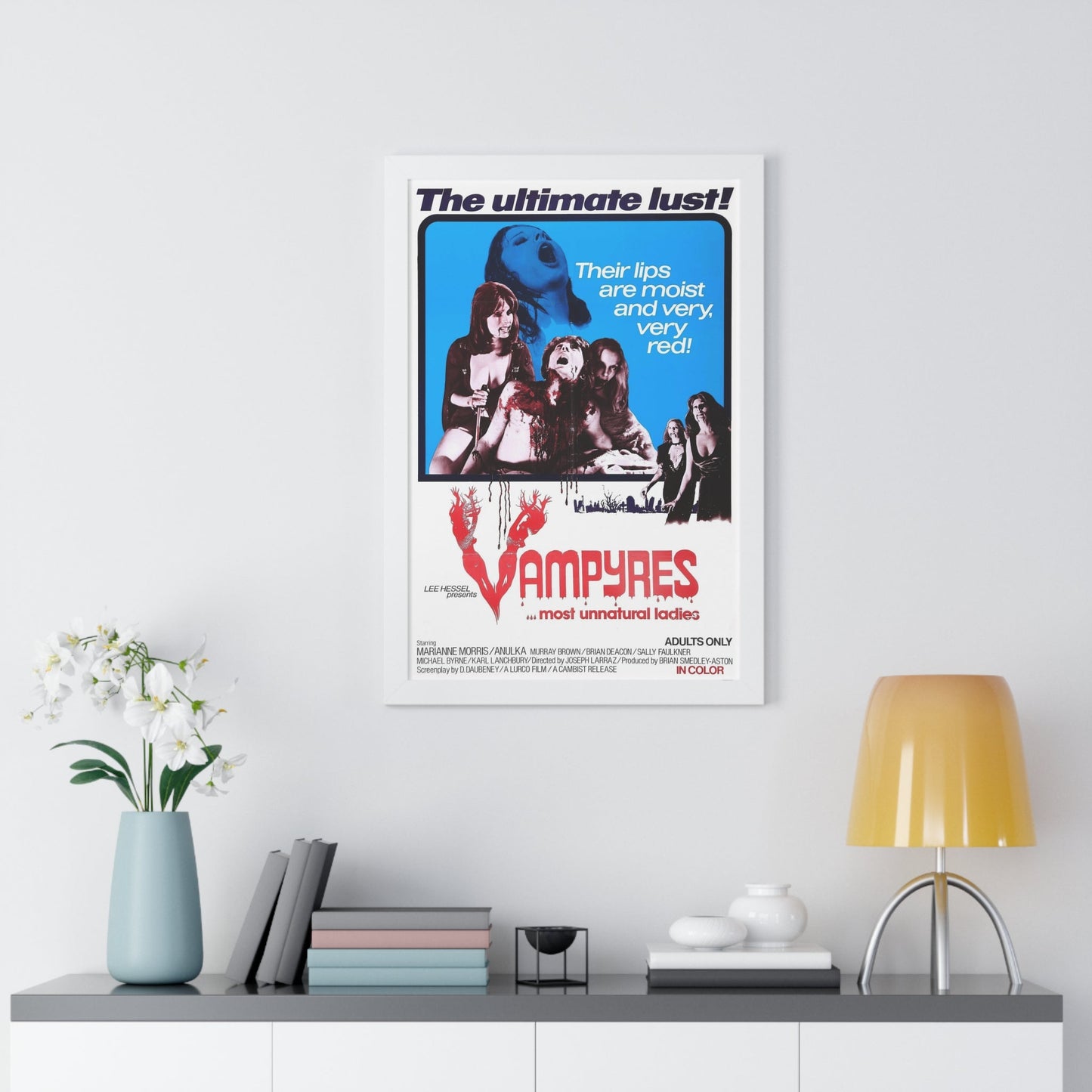 VAMPYRES (3) 1975 - Framed Movie Poster-The Sticker Space