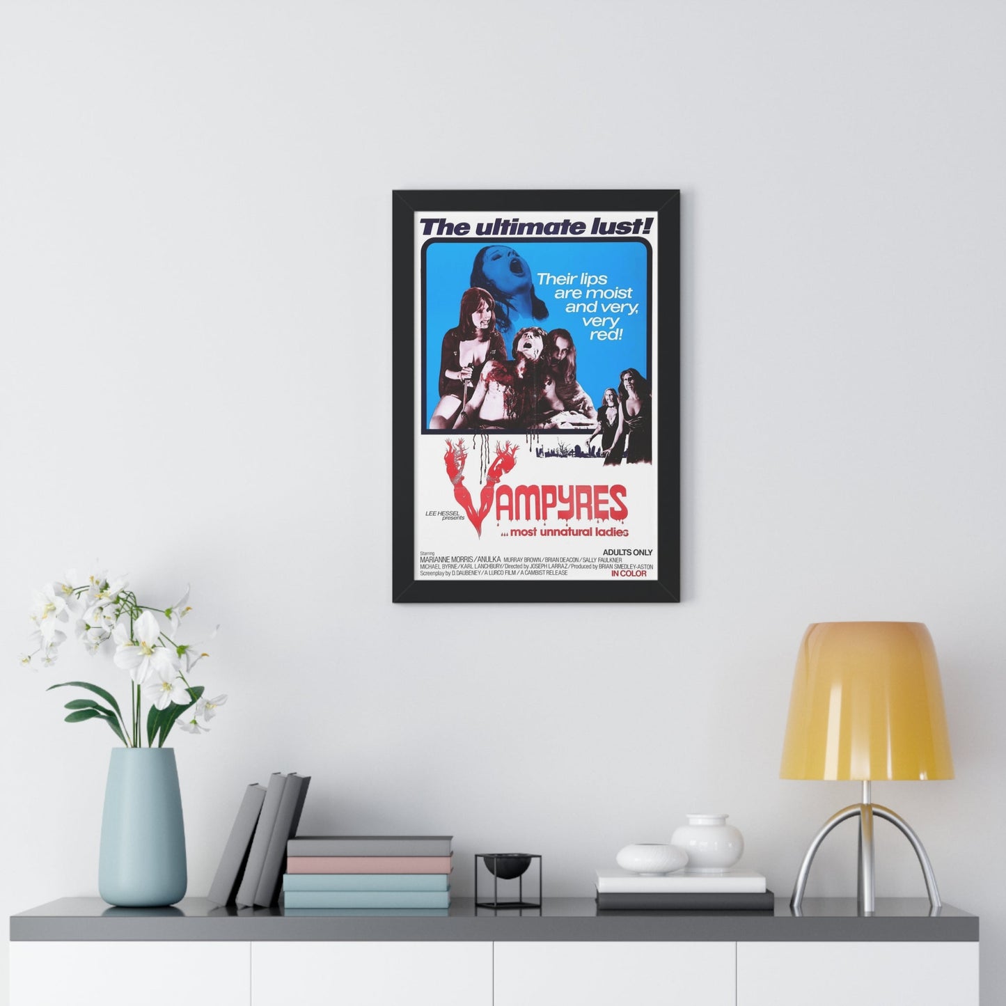 VAMPYRES (3) 1975 - Framed Movie Poster-The Sticker Space