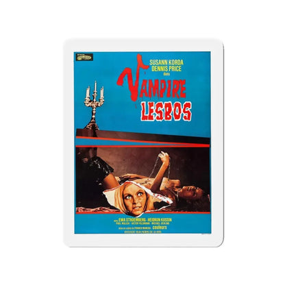 VAMPYROS LESBOS (FRENCH) 1971 Movie Poster - Refrigerator Magnet 3 Inch - The Sticker Space