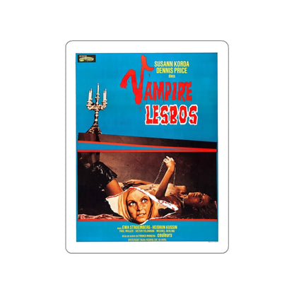 VAMPYROS LESBOS (FRENCH) 1971 Movie Poster STICKER Vinyl Die-Cut Decal 5 Inch - The Sticker Space