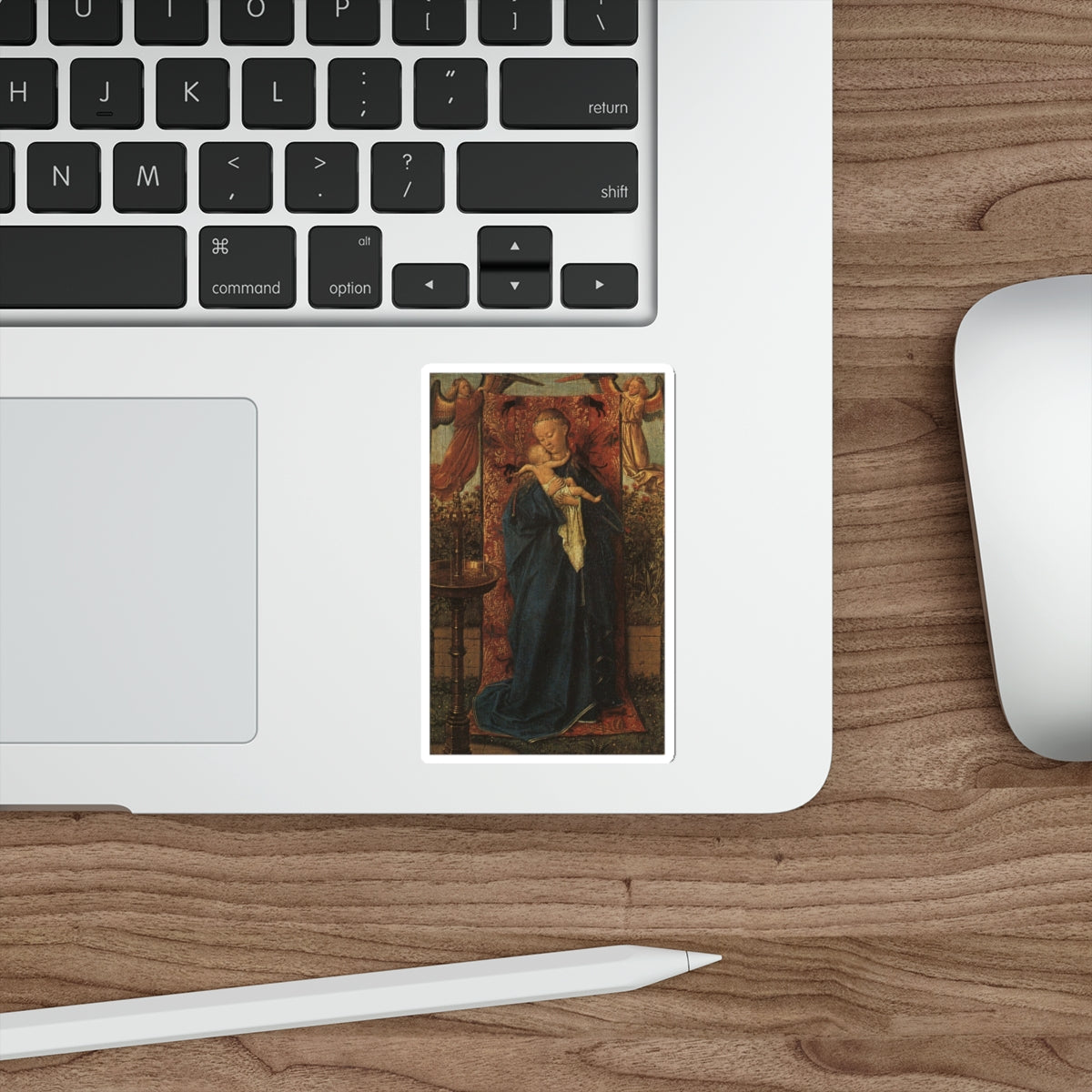 VAN EYCK - MADONNA BY THE FOUNTAIN, 1439 (Artwork) STICKER Vinyl Die-Cut Decal-The Sticker Space