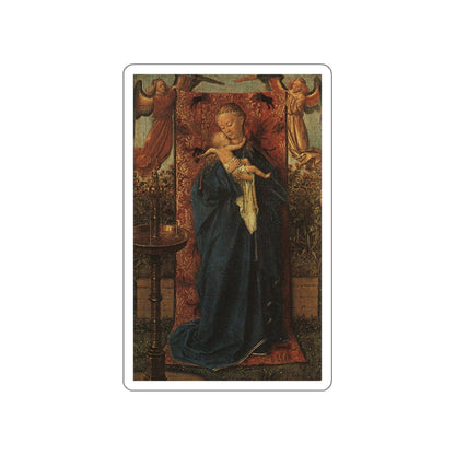 VAN EYCK - MADONNA BY THE FOUNTAIN, 1439 (Artwork) STICKER Vinyl Die-Cut Decal-White-The Sticker Space