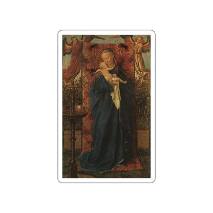VAN EYCK - MADONNA BY THE FOUNTAIN, 1439 (Artwork) STICKER Vinyl Die-Cut Decal White Die-Cut 6 Inch - The Sticker Space