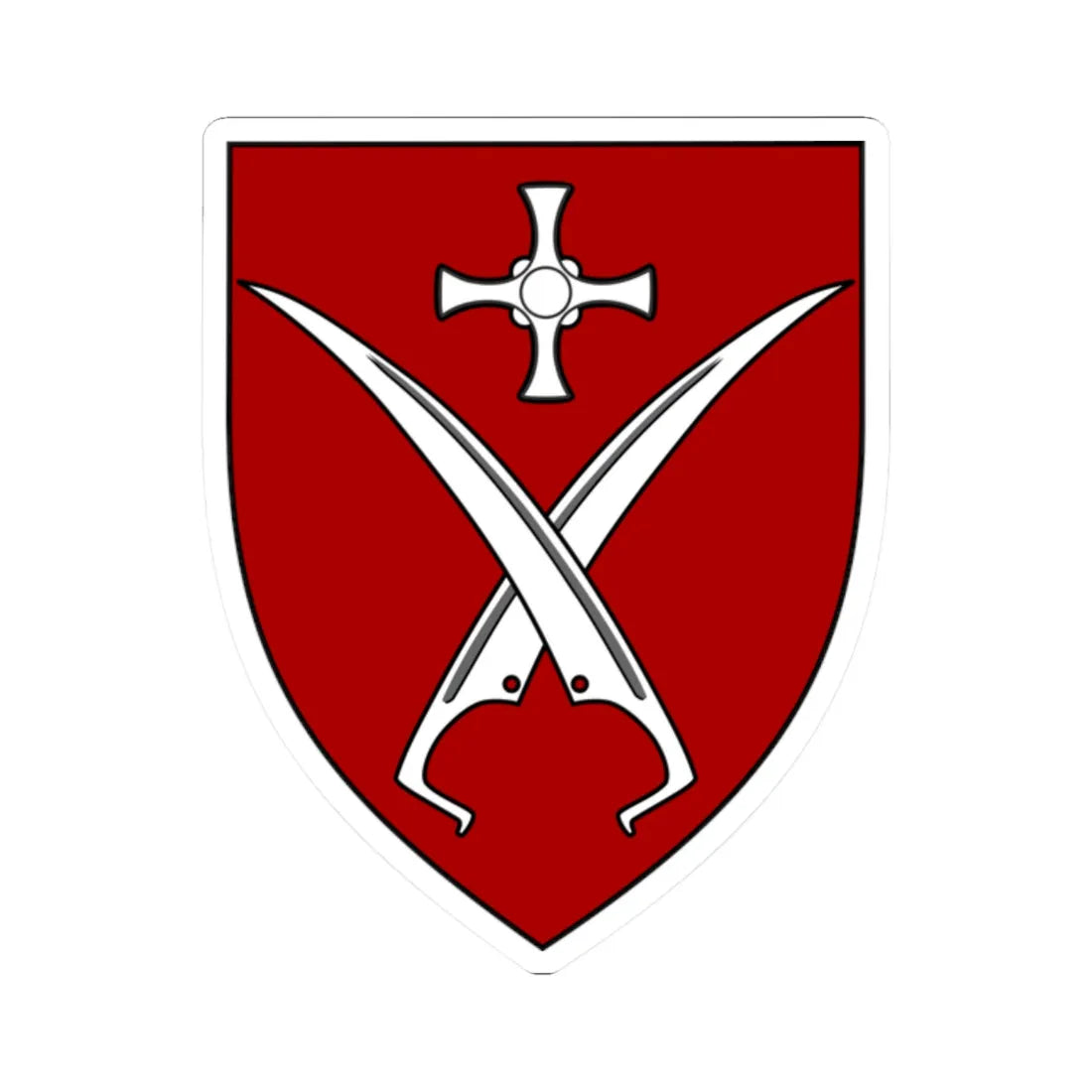 Van Mildert Coll Durham shield (England) (Coat of Arms) STICKER Vinyl Kiss-Cut Decal 2 Inch White - The Sticker Space