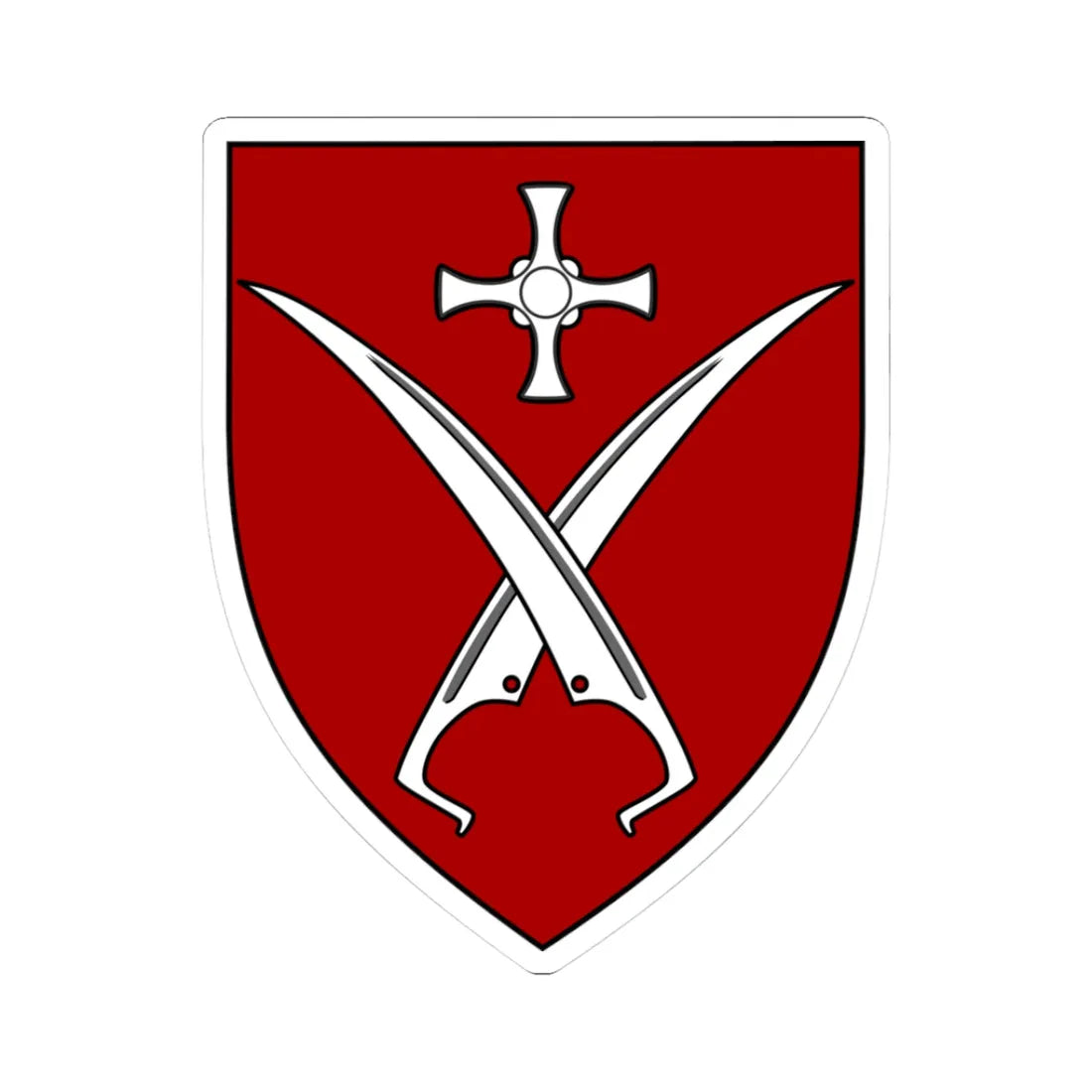 Van Mildert Coll Durham shield (England) (Coat of Arms) STICKER Vinyl Kiss-Cut Decal 3 Inch White - The Sticker Space